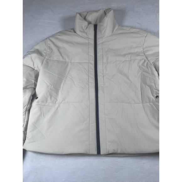 Vuori Jacket Women's Small White Primaloft Insulated Full Zip Puffer Winter Warm - Picture 12 of 16